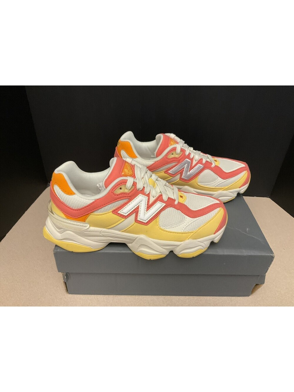 New! New Balance 9060 Multi-Colored Athletic Shoes. Youth’s 5.5Y. Womens Size 7.
